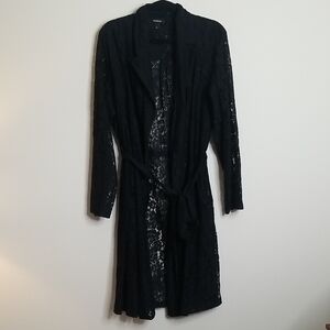 Torrid Elegant Black Lace Robe 2